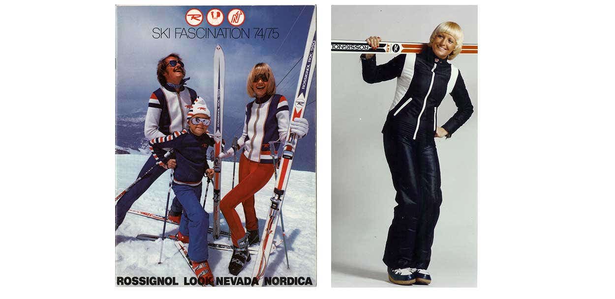 Rossignol skis légendaires - Roc 550 1971 image d'archive