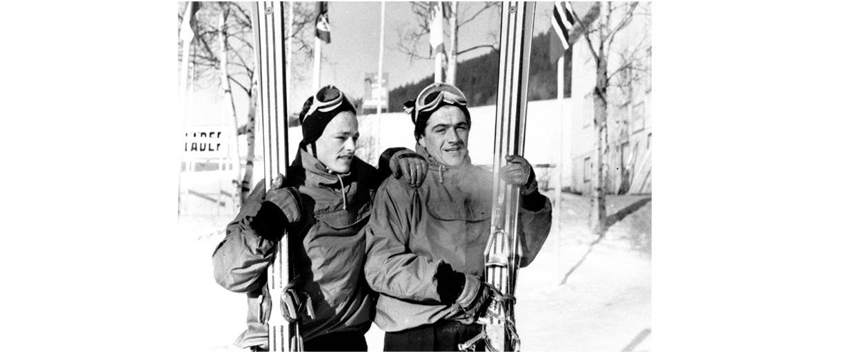 Rossignol skis légendaires - Olympic 41 image d'archive