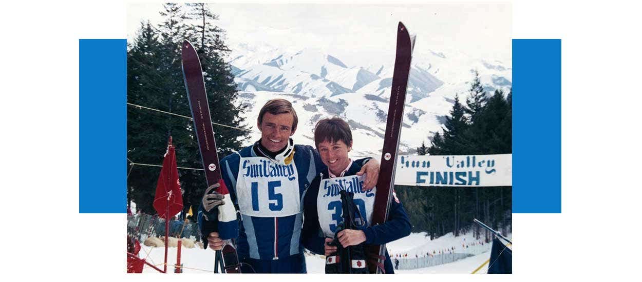 Rossignol skis légendaires - Strato 1965 image d'archive